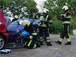 Oefening Brand Wegvervoer Auto Vaart Buitenpost